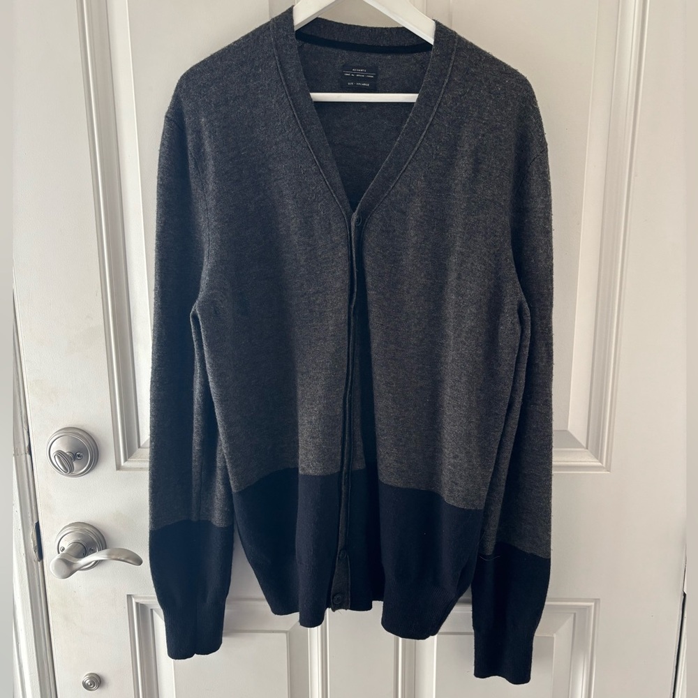 All Saints Men’s Color Block Cardigan XXL